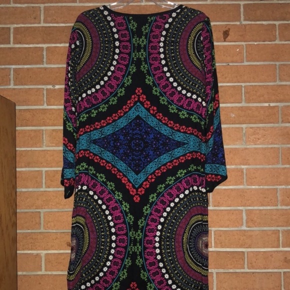 NWT🪡ELLA MOSS 🪡AURORA PRINT SHIFT DRESS🪡 - Picture 4 of 7